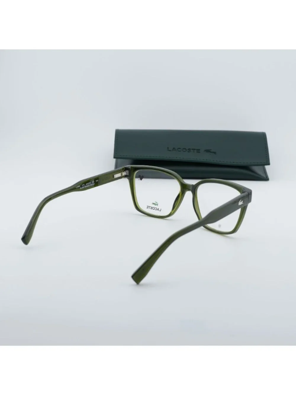 Lacoste L2962 275 Eyeglasses Green Khaki 54mm Square Frame